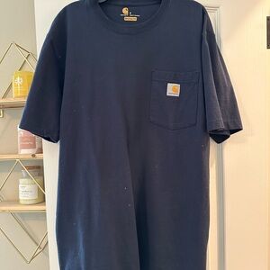 Carhartt Dark Blue Tee with Pocket
